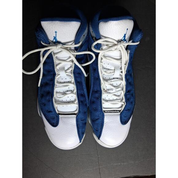 Nike Air Jordan 13 Retro “French Blue” Men's White Gray Navy OG Style Sneakers 9